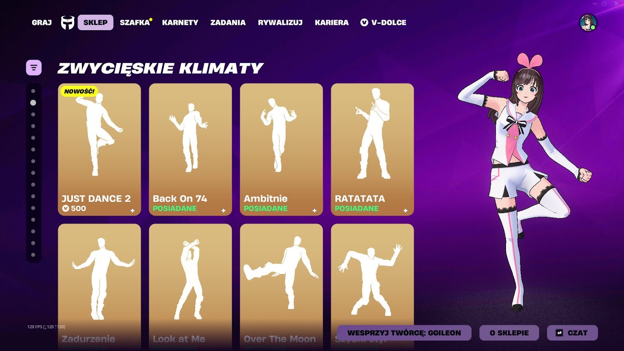 SKLEP FORTNITE 2.02.2026 *NOWA EMOTKA JUST DANCE 2, SUPERBOHATERKI, MIYAKO, ADELINE, RAZOR, DC*