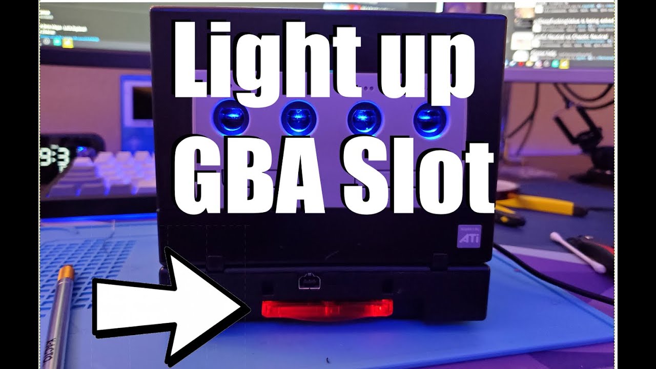 Gamecube Gameboy player LED mod