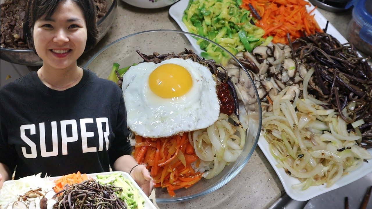 |14| Lần đầu dâu Việt nấu CƠM TRỘN HÀN QUỐC và phản ứng gia đình chồng