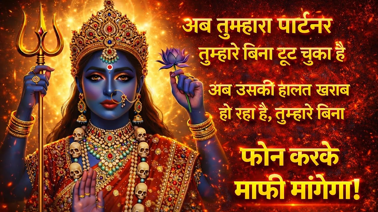 अब तुम्हारा पार्टनर तुम्हारे बिना टूट चुका है अब उसकी हालत खराब 🕉️ Maa Kali ka sandesh 🕉️