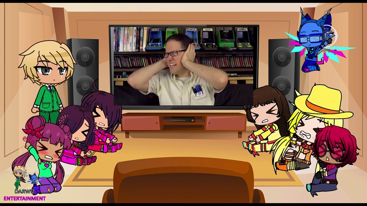 Jarvis and The Company React To The Town With No Name (CDTV): AVGN (Gacha Club)