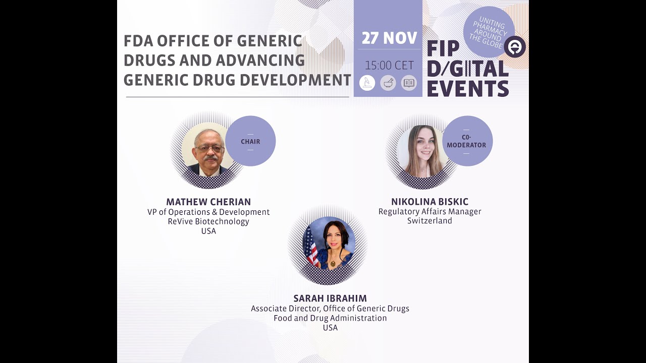 FDA Office of Generic Drugs and Advancing Generic Drug Development