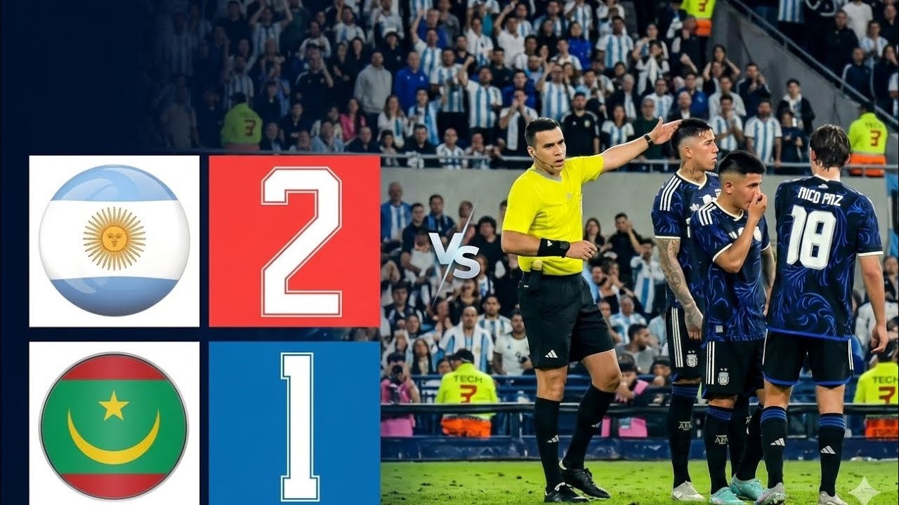 Argentina vs Mauritania | Full Highlights: Messi's Plays