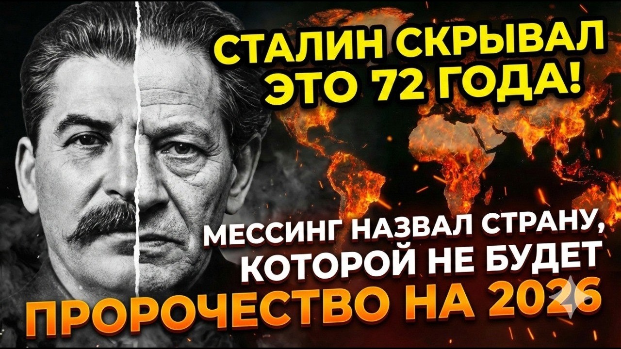 ПРОРОЧЕСТВО МЕССИНГА НА 2026 ГОД: Сталин скрывал это 70 лет!