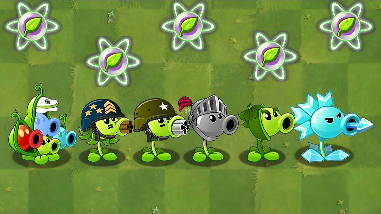 PvZ 2 All PEA Plants Power-Up! vs PvZ 2 All Final Bosses - Plants vs. Zombies 2 Mod