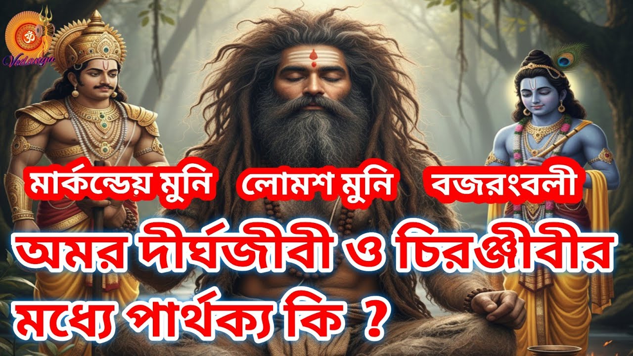চিরঞ্জীবি, দীর্ঘজীবী ও অমর কি❓হিন্দুধর্মে, অমর/দীর্ঘজীবী/চিরঞ্জীবী কারা❓Immortals In Hindu Mythology