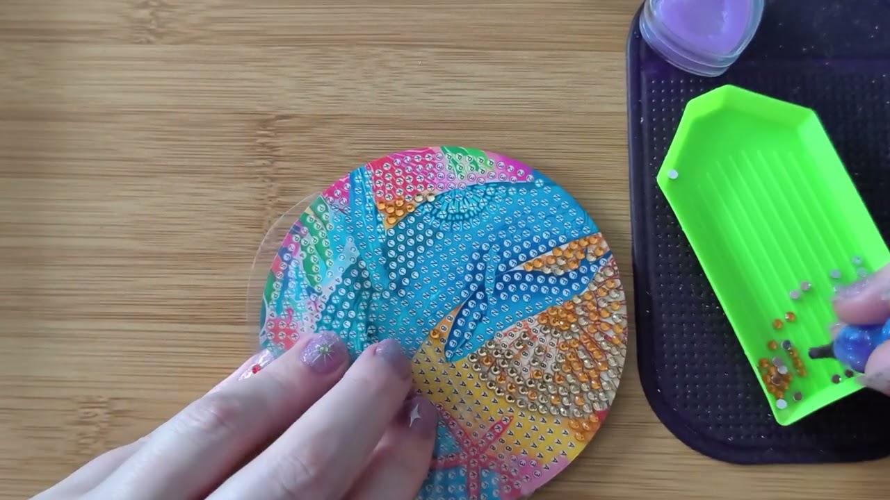 Relaxing diamond painting with me - ocean coaster set- blue whales