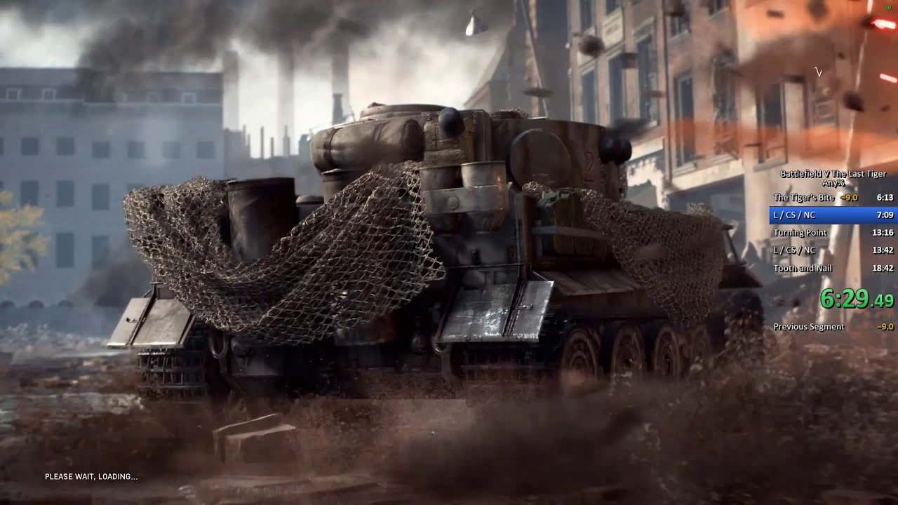 Battlefield V The Last Tiger Speedrun 17:11