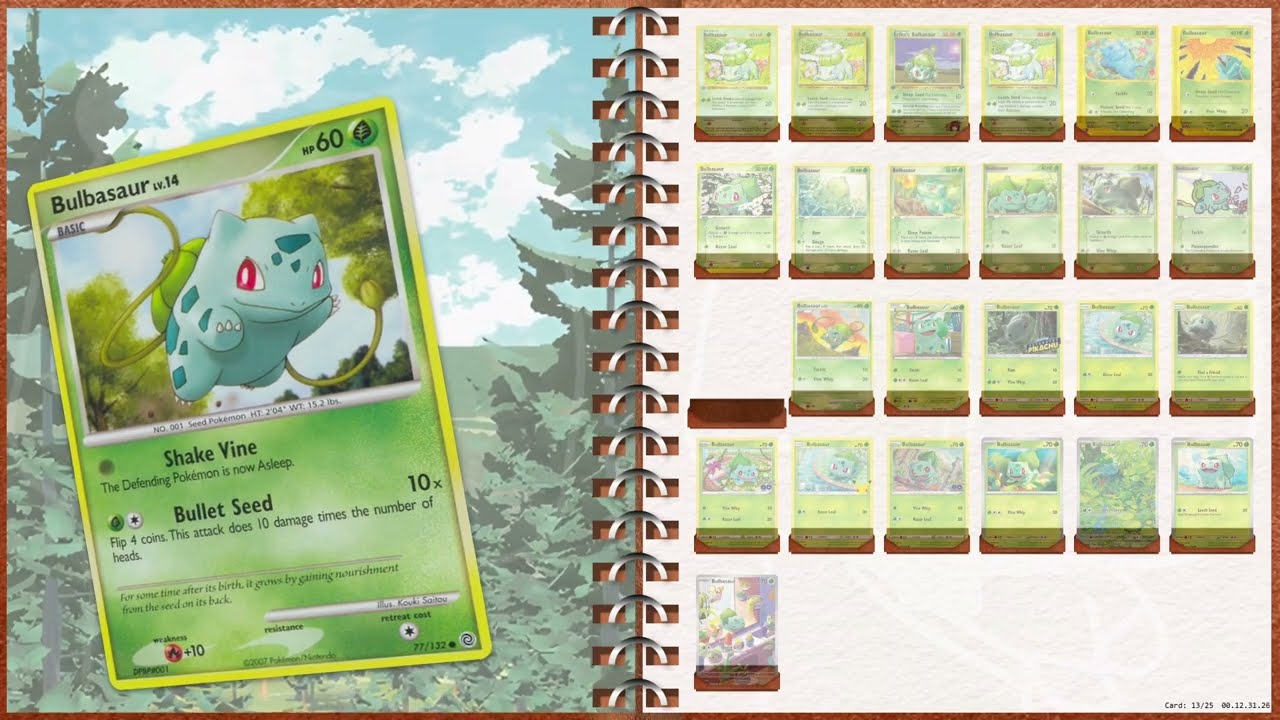Bulbasaur: The Complete Pok&eacute;mon TCG Card History