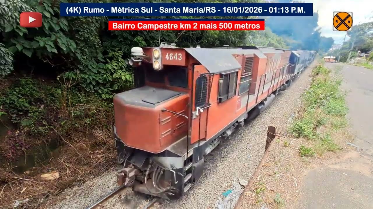 (4K) RUMO – Santa Maria/RS – 16/01/2026 – 01:13 P.M.