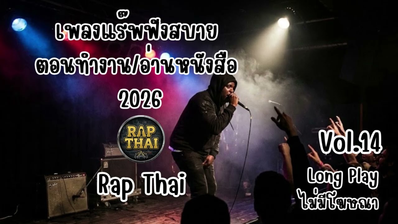 รวมฮิตเพลง Rap ฟังสบาย 2026 ฟังเพลินๆ ตอนทำงาน/อ่านหนังสือ [Long Play] Vol.14