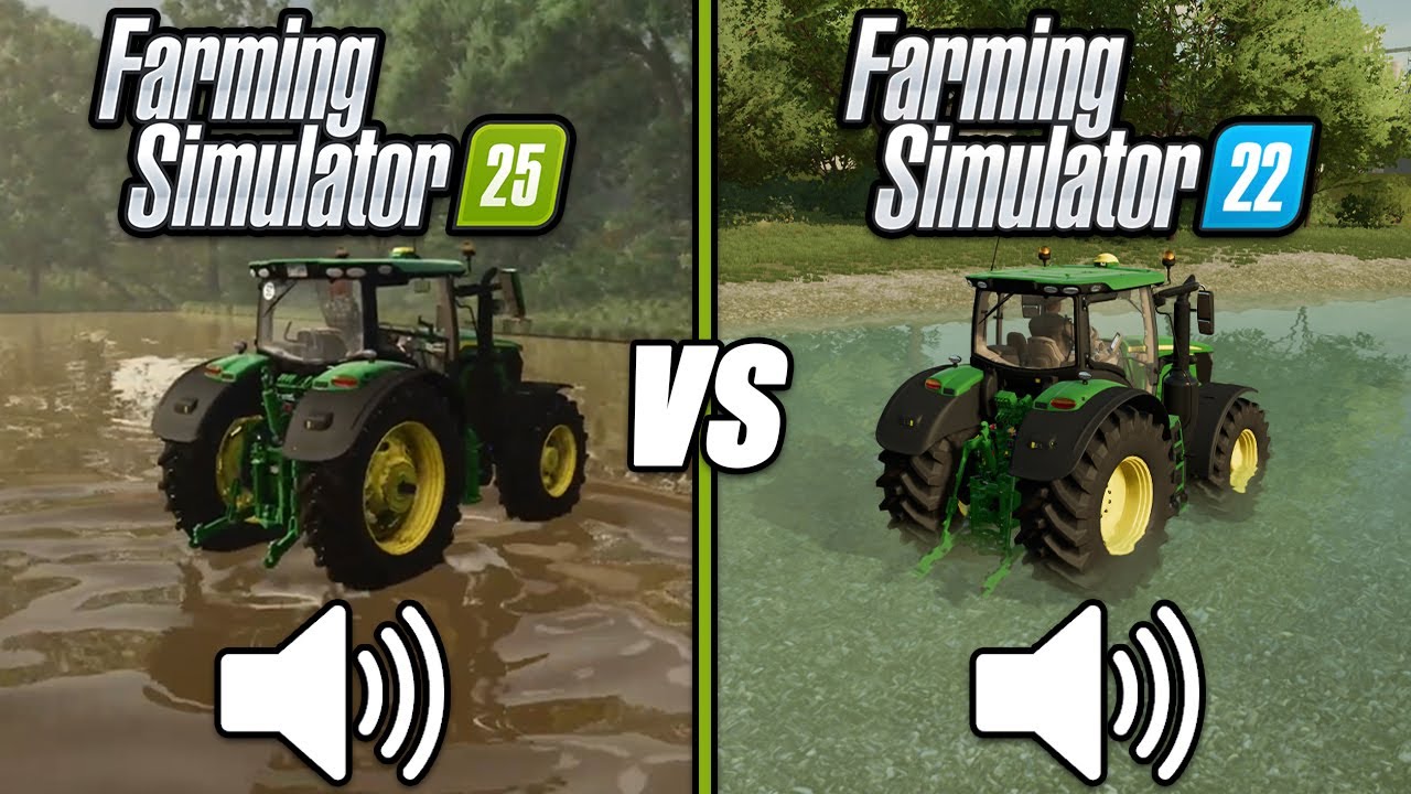 DŹWIĘK & GRAFIKA - FARMING SIMULATOR 25 VS FARMING SIMULATOR 22!!!