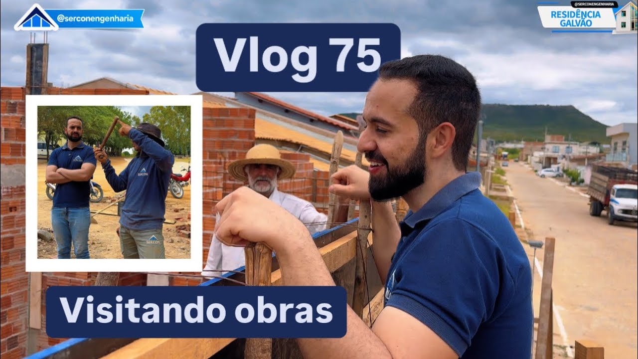 Visitando obras, resenha com pedreiros e resolu&ccedil;&otilde;es de problemas e muito mais - Sercon Vlogs - 75