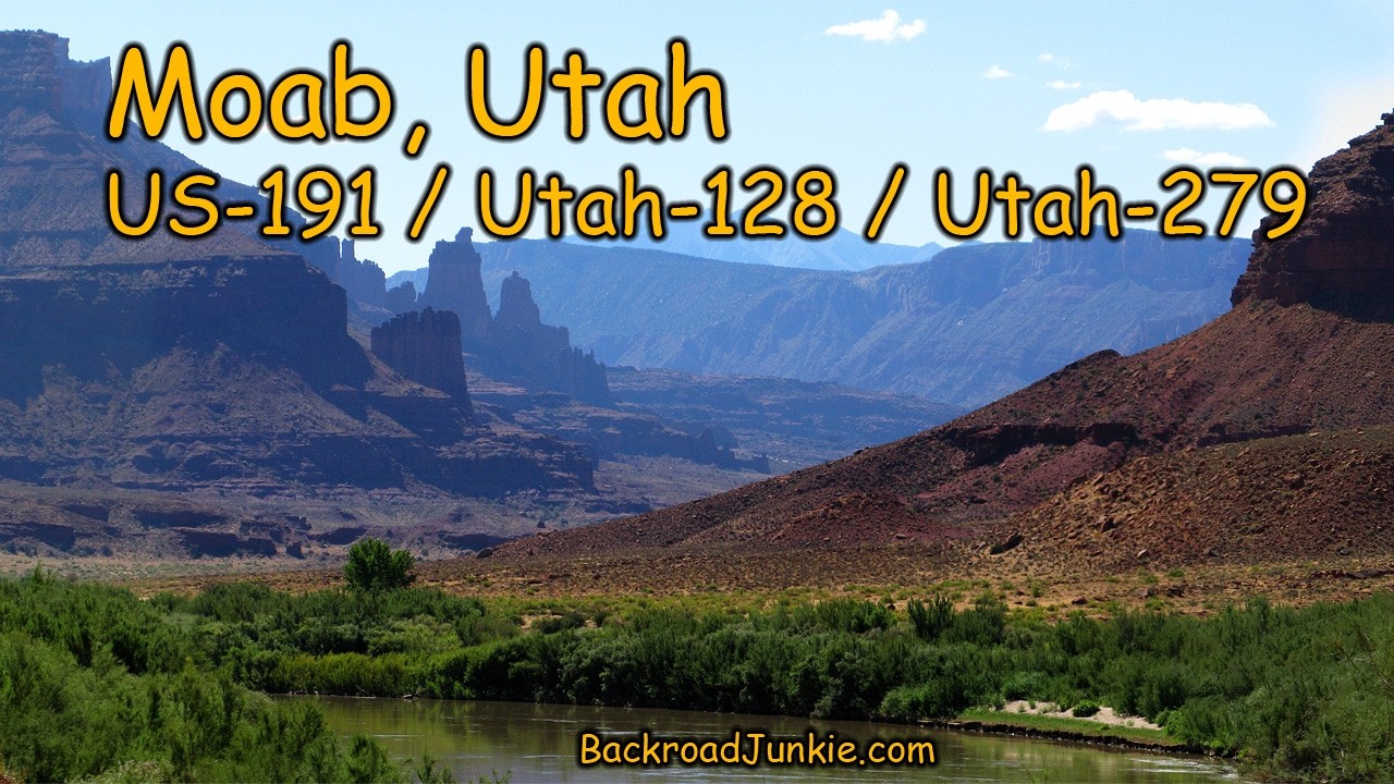 Moab, Utah -- US-191 / Utah-128 / Utah-279 | #moabutah #roadtrip
