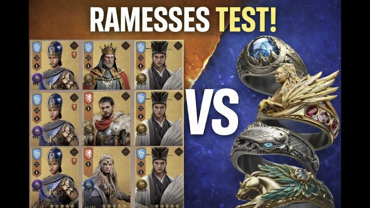 Ramesses Massive Test - Lagertha, Scipio, Charlemage and Rings - AEOM