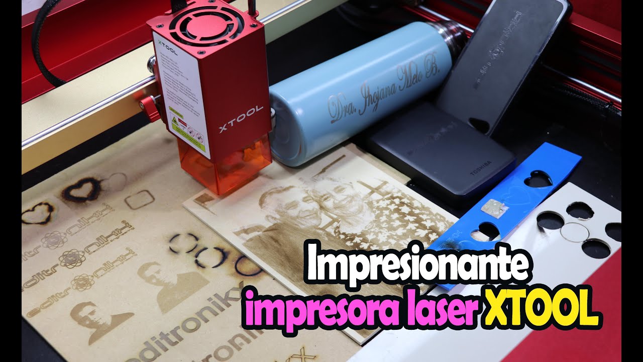 graba y corta madera y plástico  impresionante impresora laser xTool D1 Pro 20W