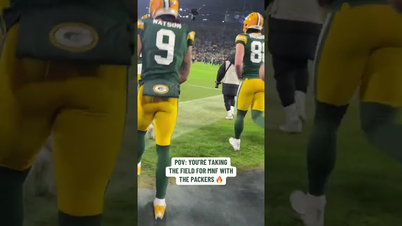 POV: Taking the field at Lambeau with the Packers 🧀