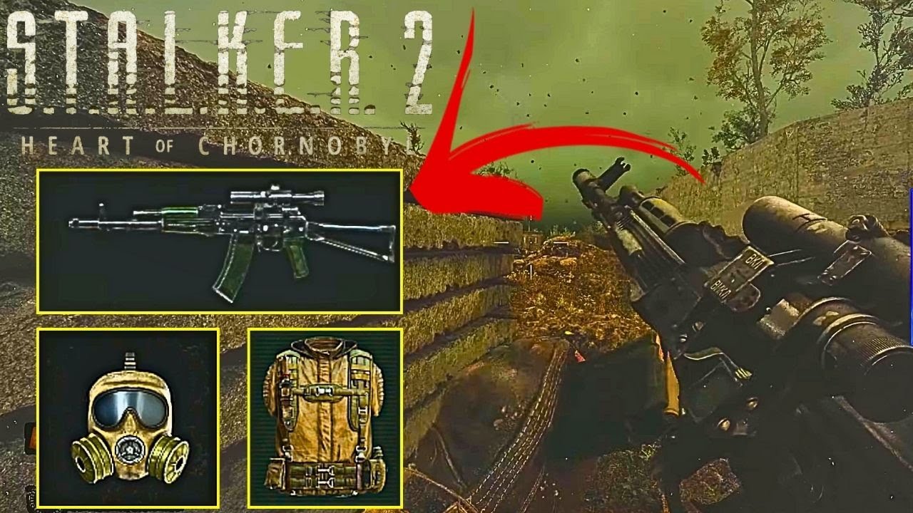 COME&Ccedil;ANDO BEM EM STALKER 2 - como pegar a metralhadora leve do Valik, m&aacute;scara de g&aacute;s e traje inicial