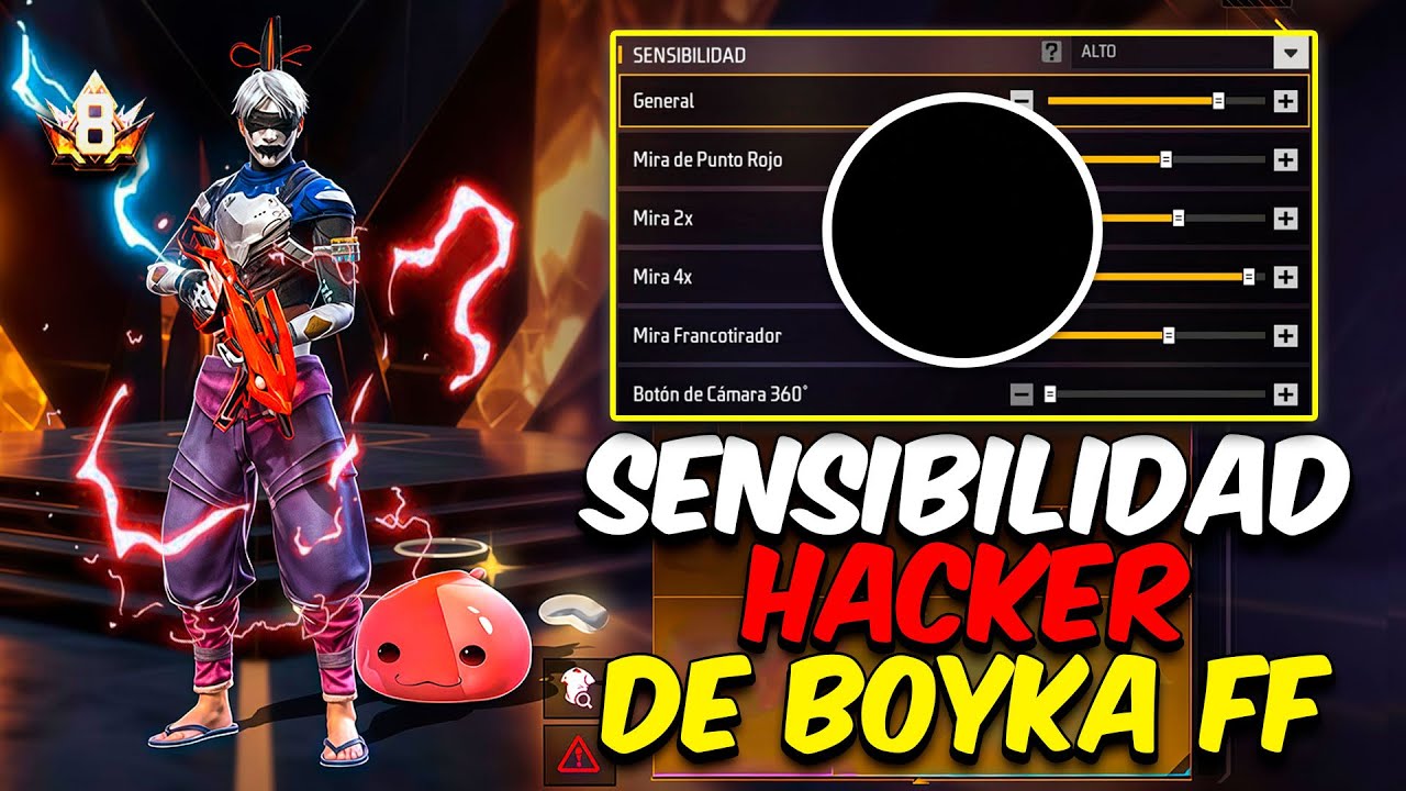 ✅ SENSIBILIDAD + BOTON DE BoykaFF😱* Rey de los Hakers*👑 SE PEGA TODO ROJO 👺( FREEFIRE 2025 )