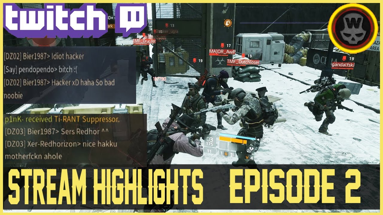 8v1 WORST Multigroup REKT! Solo DZ PVP! Stream Highlights #2 (The Division 1.6)