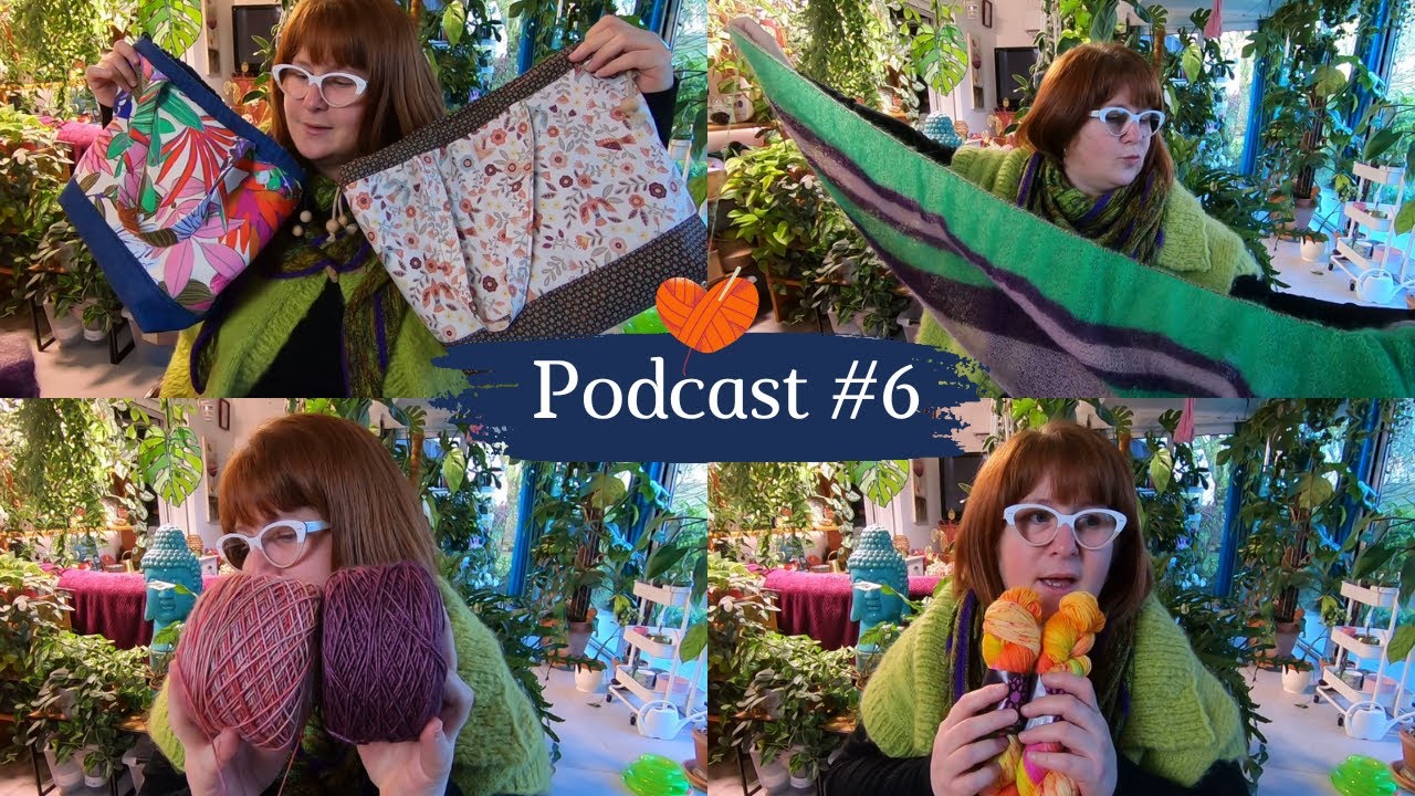 PODCAST 6🧶 Nouvelles cousettes🧵 | J'ai reçu ma couleur contrastante | Mon châle Bobo sera immense😉