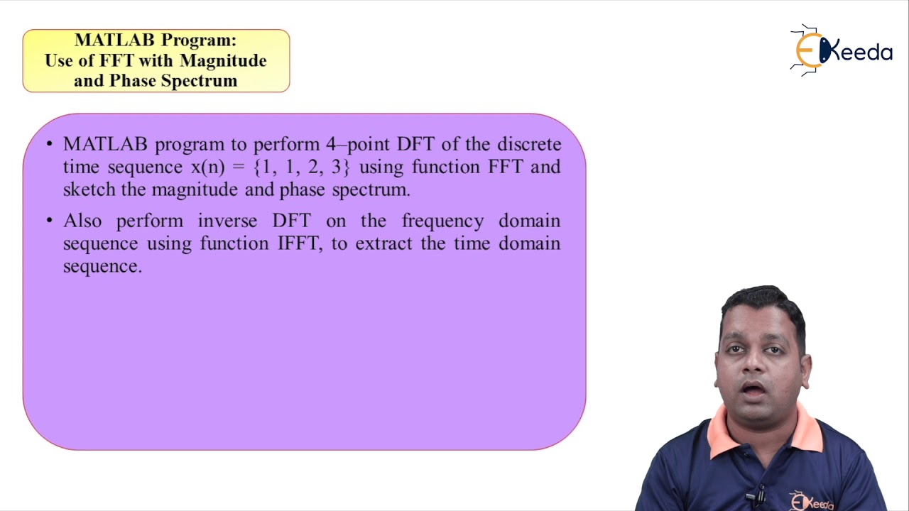 MATLAB Program Use Of FFT with Magnitude and Phase Spectrum 1
