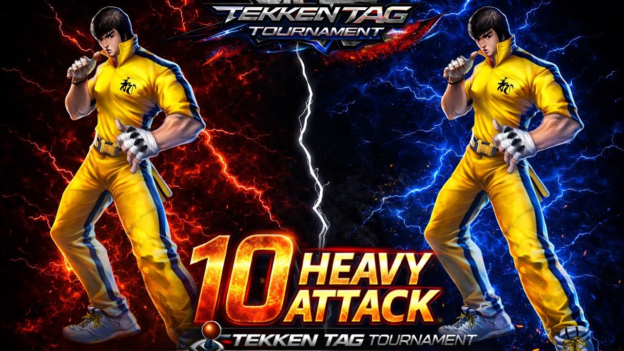 Tekken Tag Tournament 🔥 Law Player 10 Heavy 🪨 Attacks | Full Power Fight 💥