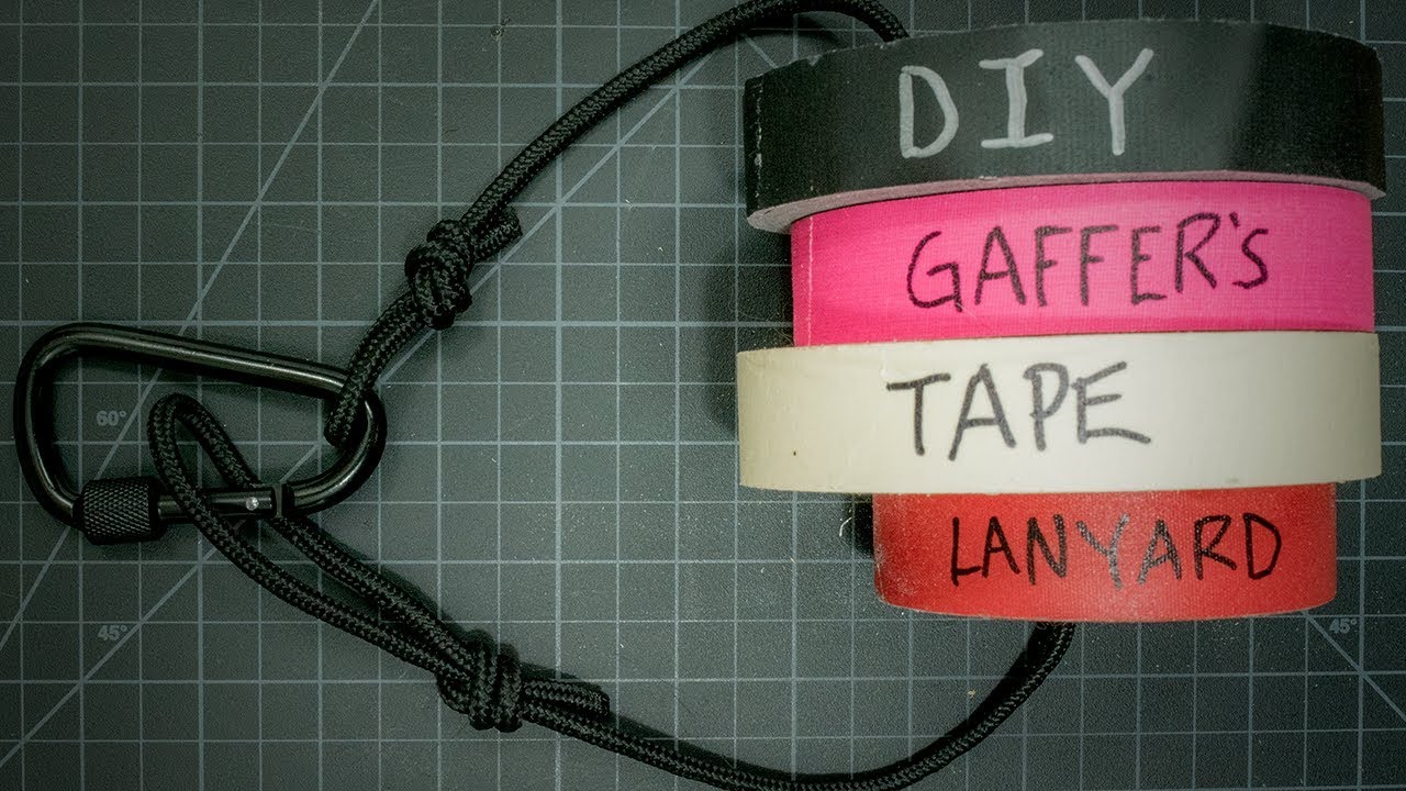 TUTORIAL: DIY gaffers tape lanyard
