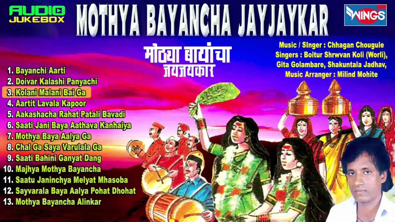 मोठया बायांचा जयजयकर आरती | मराठी भक्तिगीते | छगन चौगुले | Mothya Bayancha Jay Jay Kar