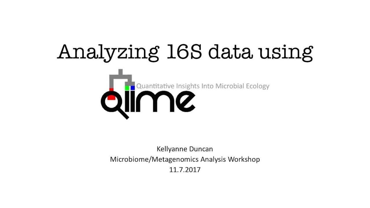 Microbiome/Metagenome Analysis Workshop: QIIME