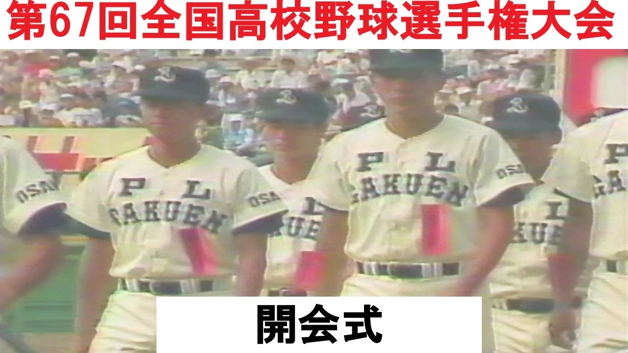 第67回全国高校野球選手権大会　開会式　入場行進フル