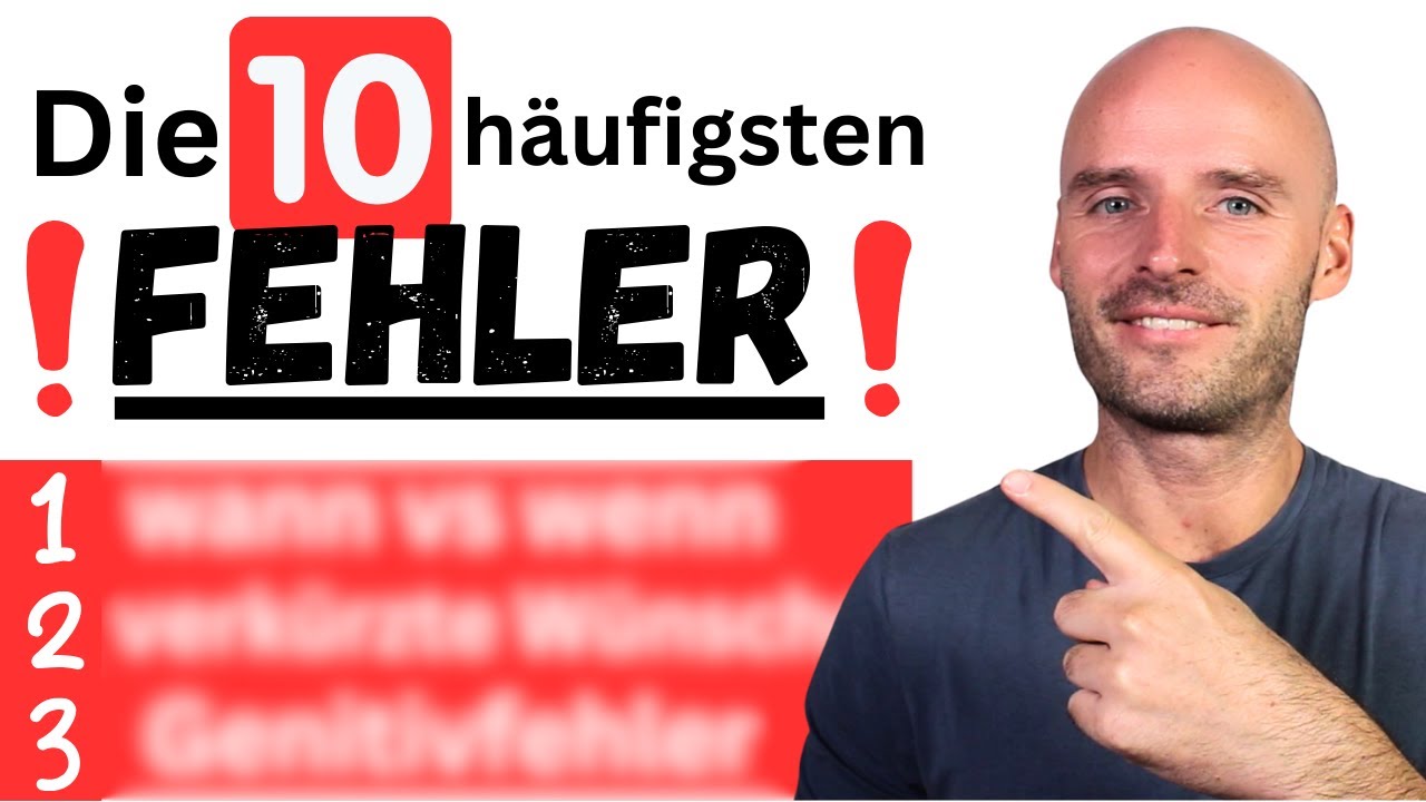 Die 10 schlimmsten Grammatikfehler, die (fast) alle machen! Du auch?