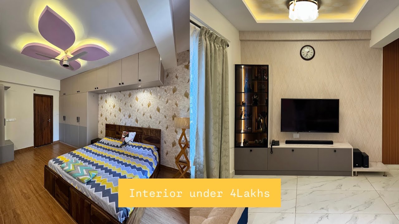 Under 5LAKHS Simple and Beautiful Interior design  Budget INTERIOR DESIGN