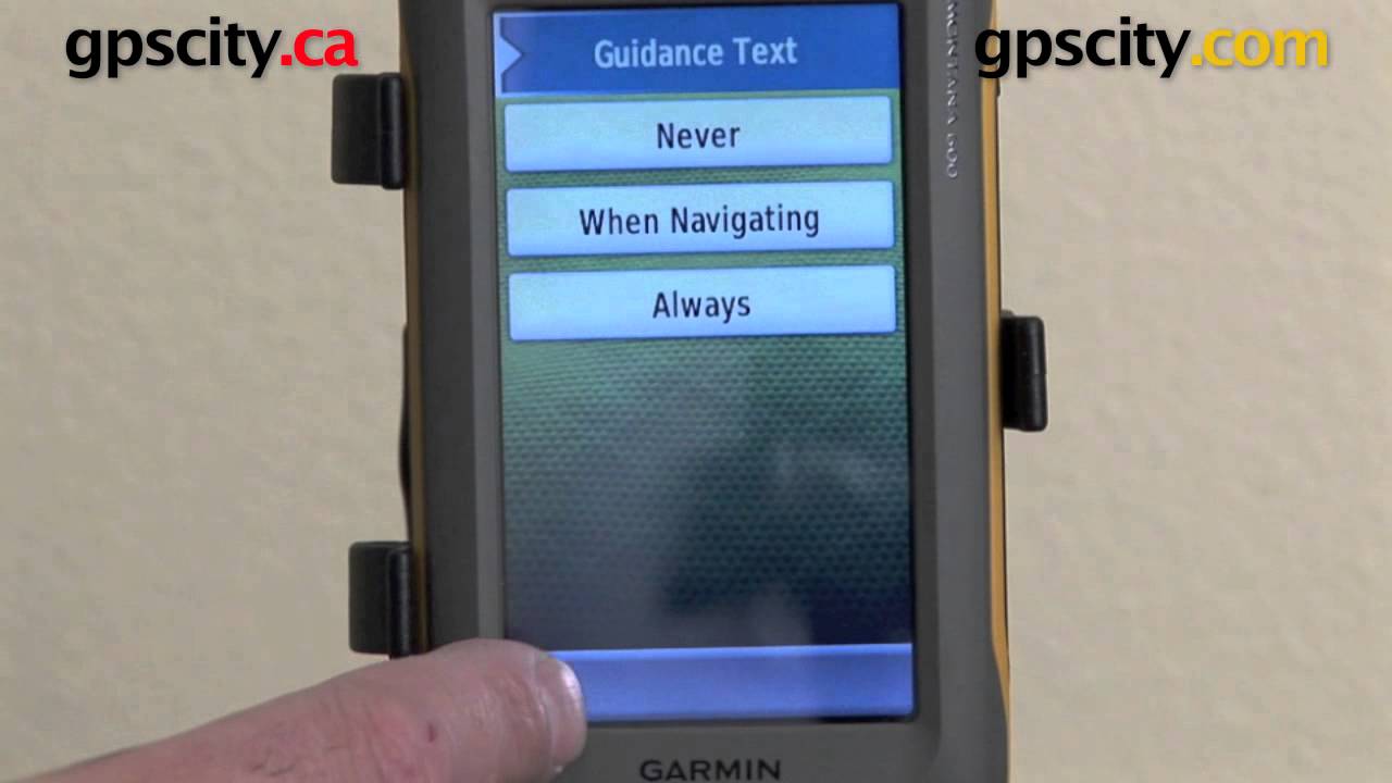 Garmin Montana 600 650 650t: Map Setup @ gpscity.com