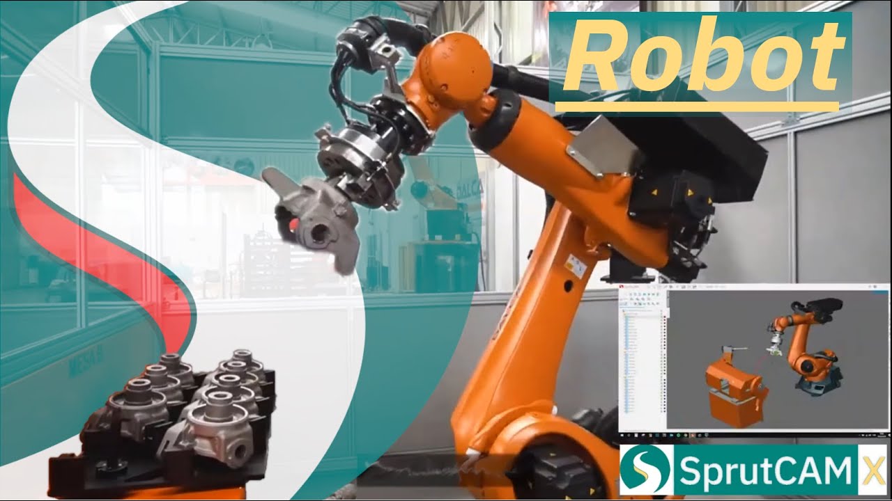 Robot sbavatura programmati con  SprutCAM Robot