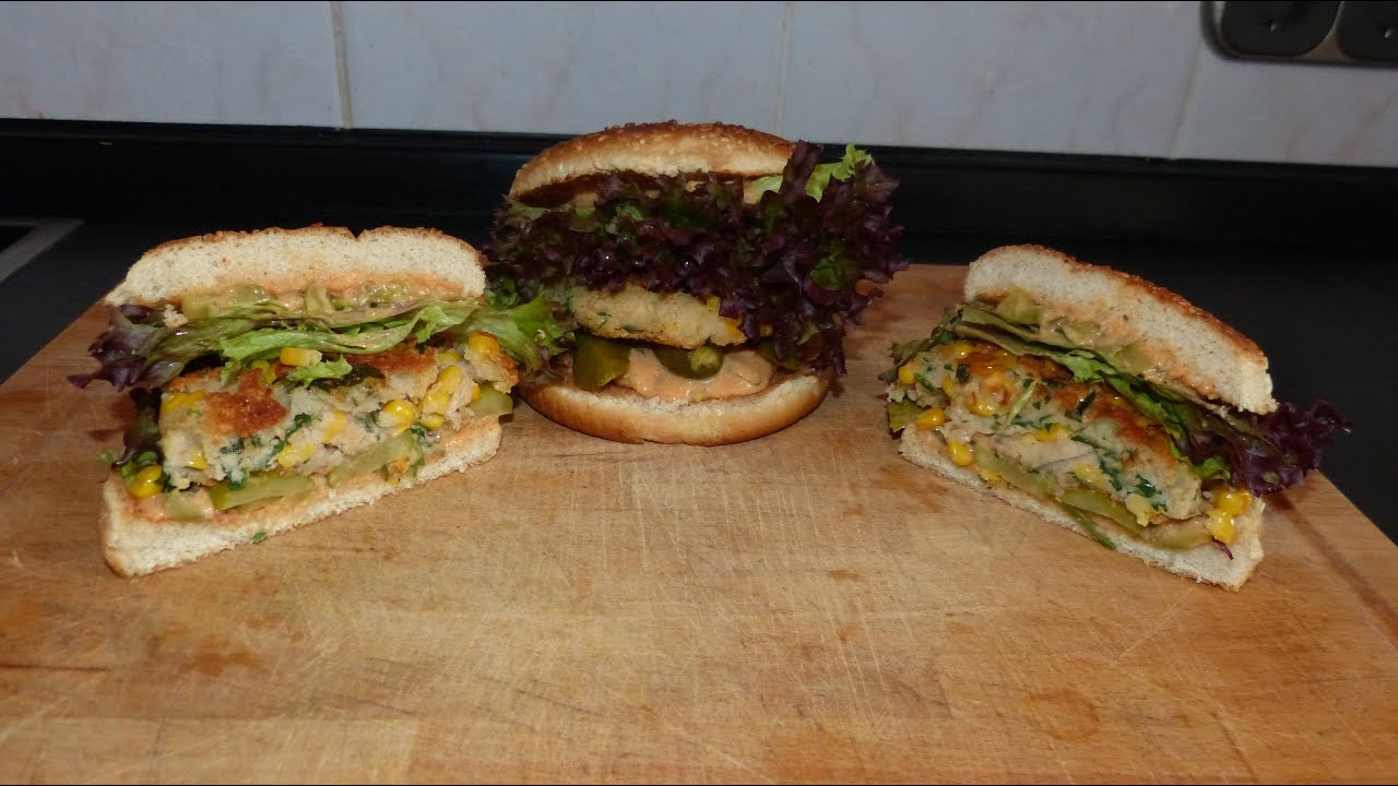 Burger aus wei&szlig;en Bohnen