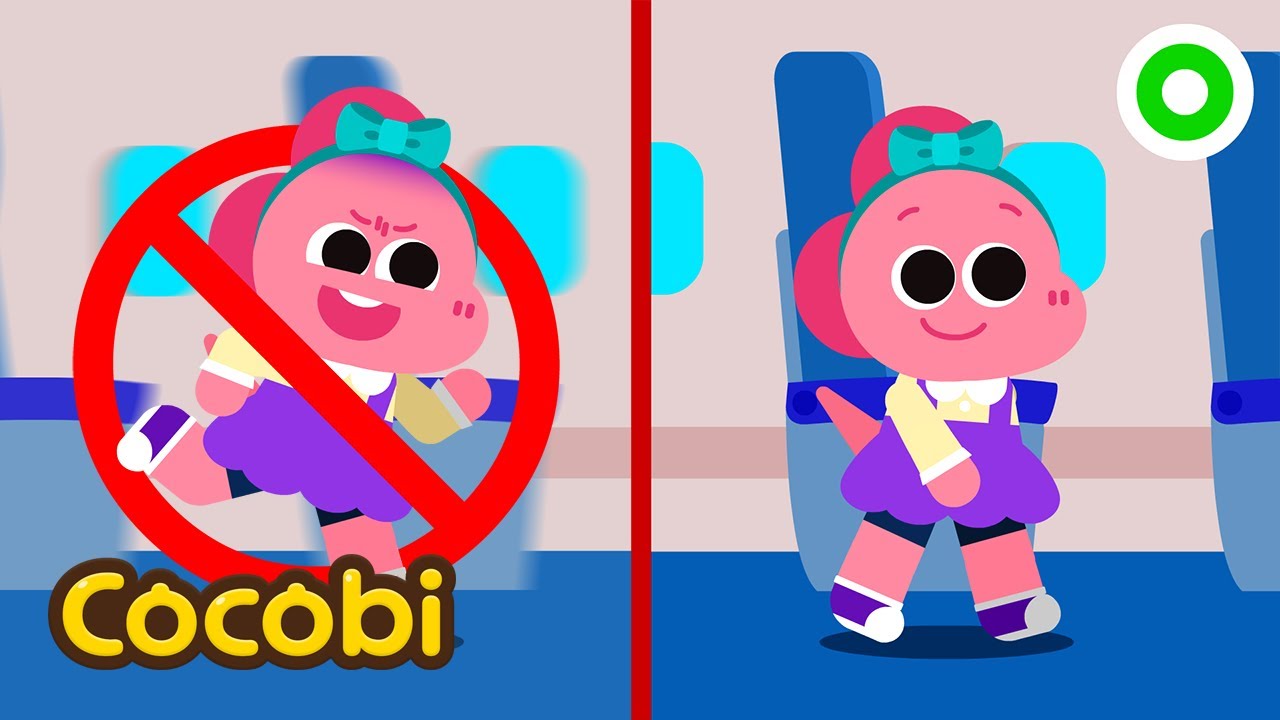 Airplane Safety | Safety Tips Songs for Kids | Cocobi