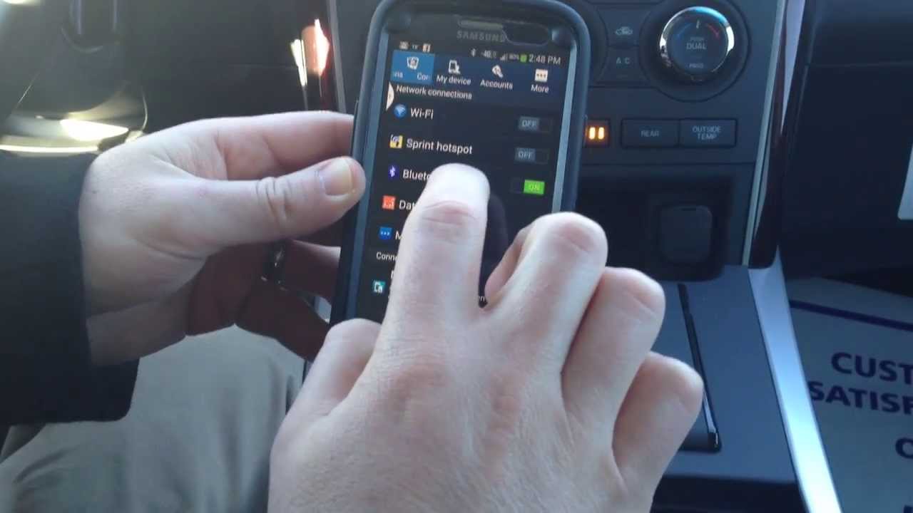 Pairing an Android to a 2013 Mazda CX-9 Grand Touring