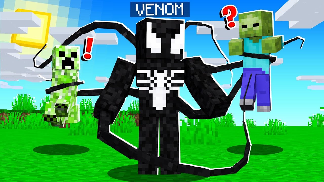 PLAYING as VENOM in Crazy Craft!