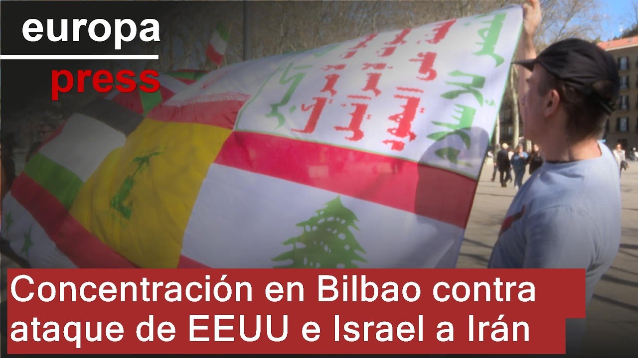 Concentración en Bilbao contra el ataque 