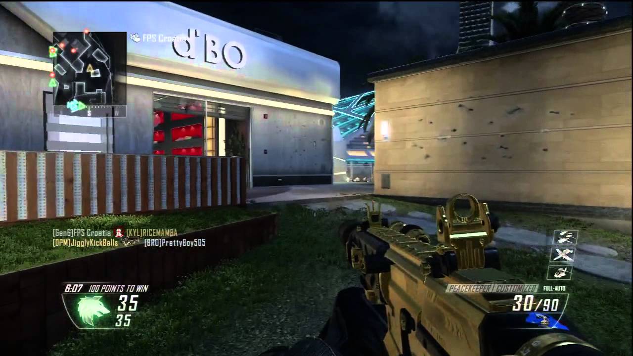 GOLD PEACEKEEPER GAMEPLAY - BLACK OPS 2