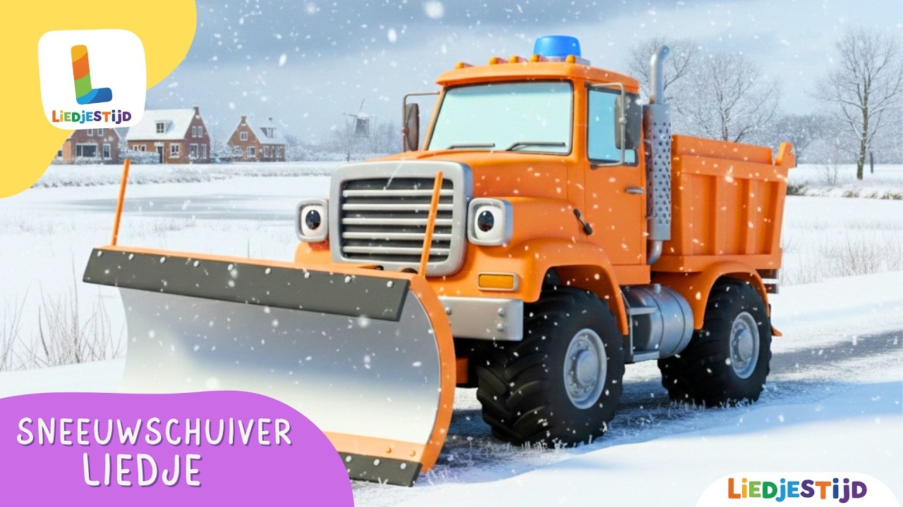 Sneeuwschuiver liedje voor Kinderen 🚜 | Nederlands Kinderliedje | Liedjestijd