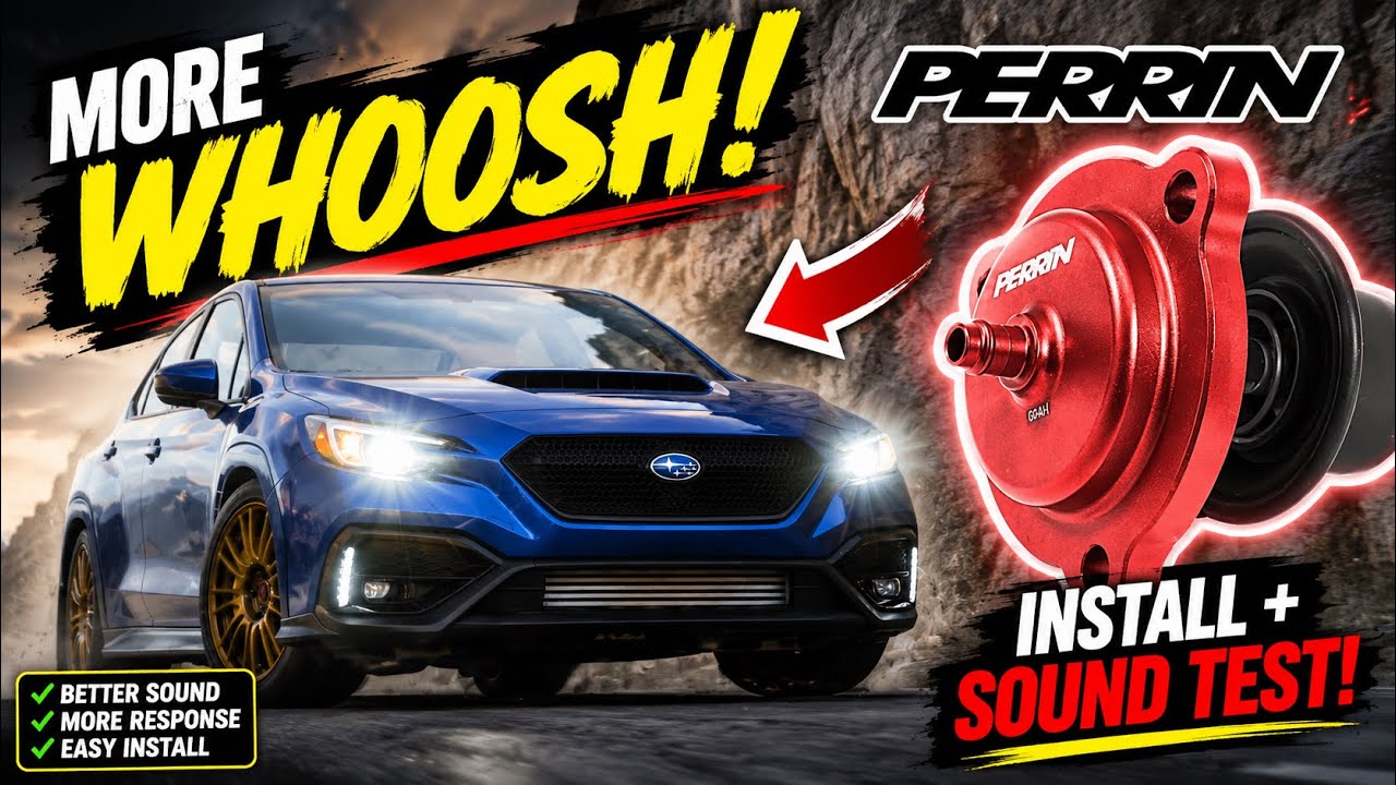PERRIN Diverter Valve for 2022+ Subaru VB WRX optimizes boost pressure