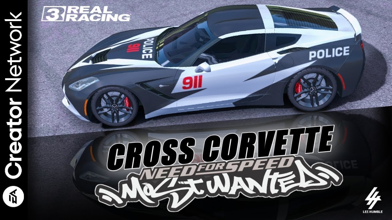 Cross Corvette NFS Mostwanted Police Car Livery | Real Racing 3 Cuztomize Vinyl | EA Creator Network