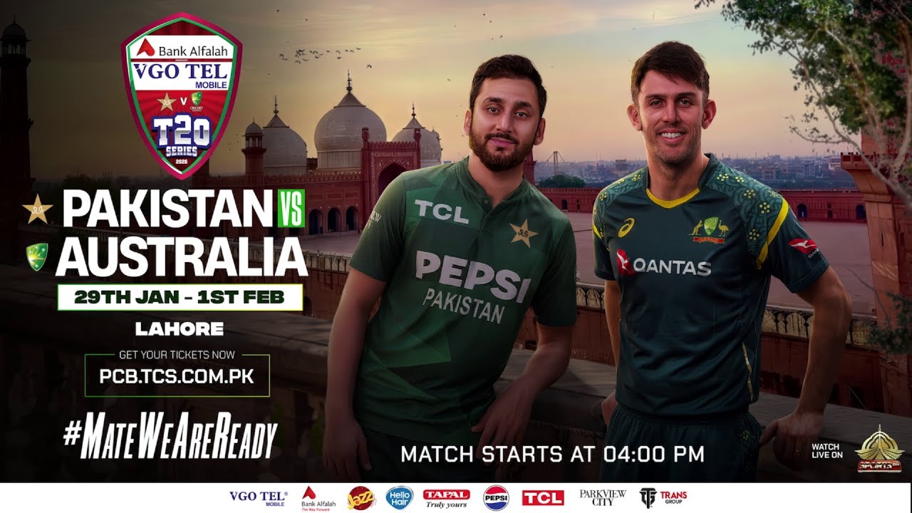 #MateWeAreReady: Bank Alfalah Presents VGO TEL Mobile Pakistan vs Australia T20I Series Set To Begin