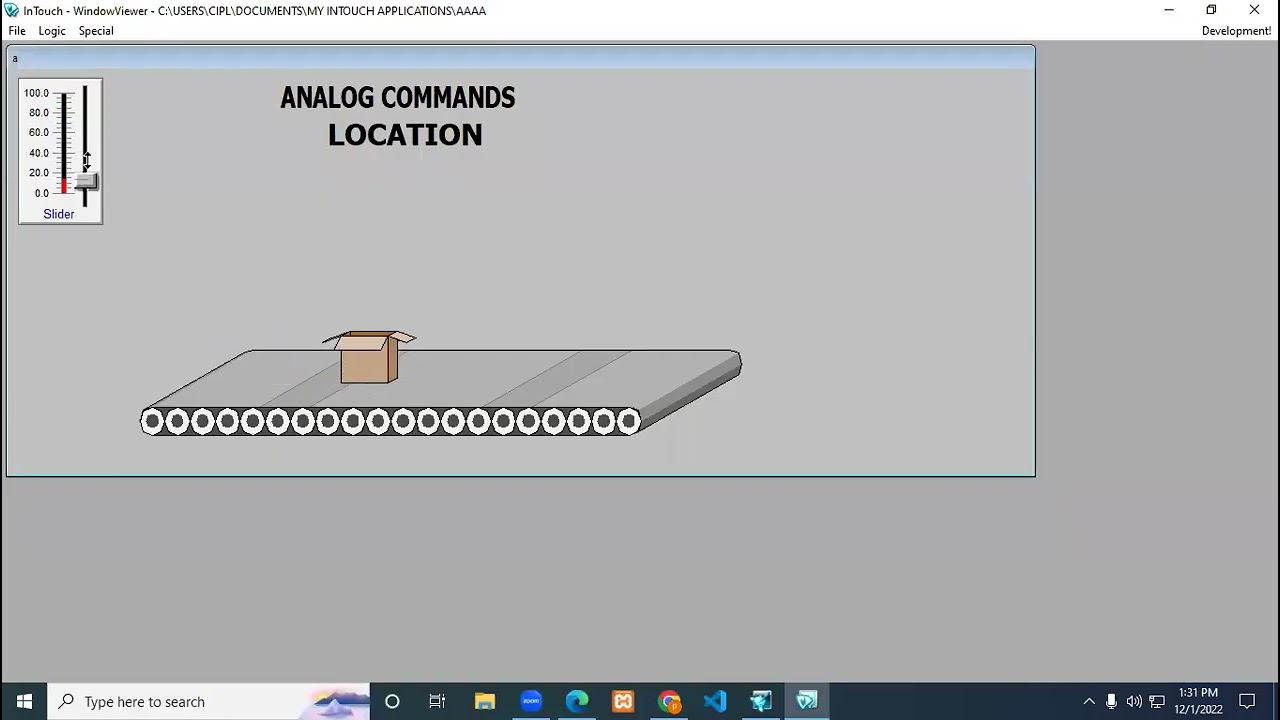 Intouch Wonderware Location command
