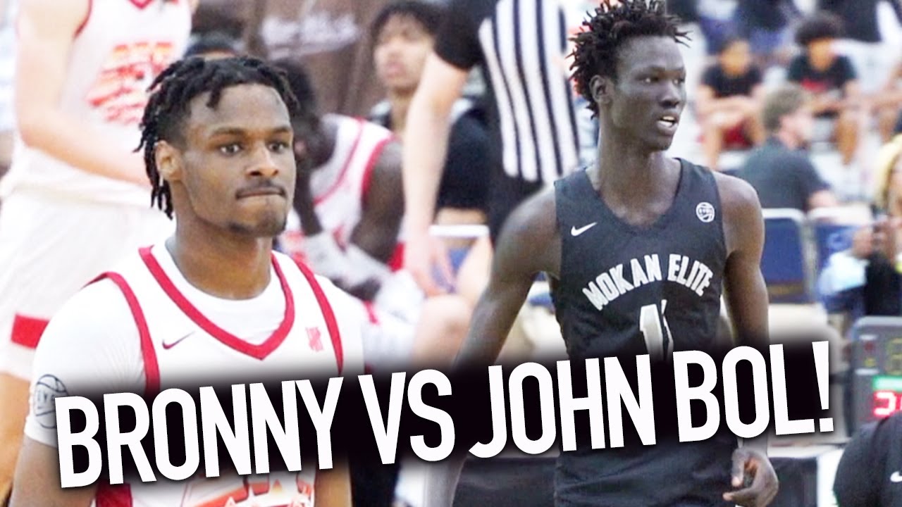 Bronny James Gets Challenged By John Bol! Brady Dunlap Snaps For 22 Points!