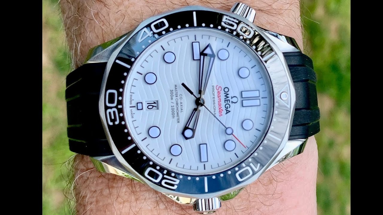 Omega Seamaster Diver 300 2020 года, белый, 4K