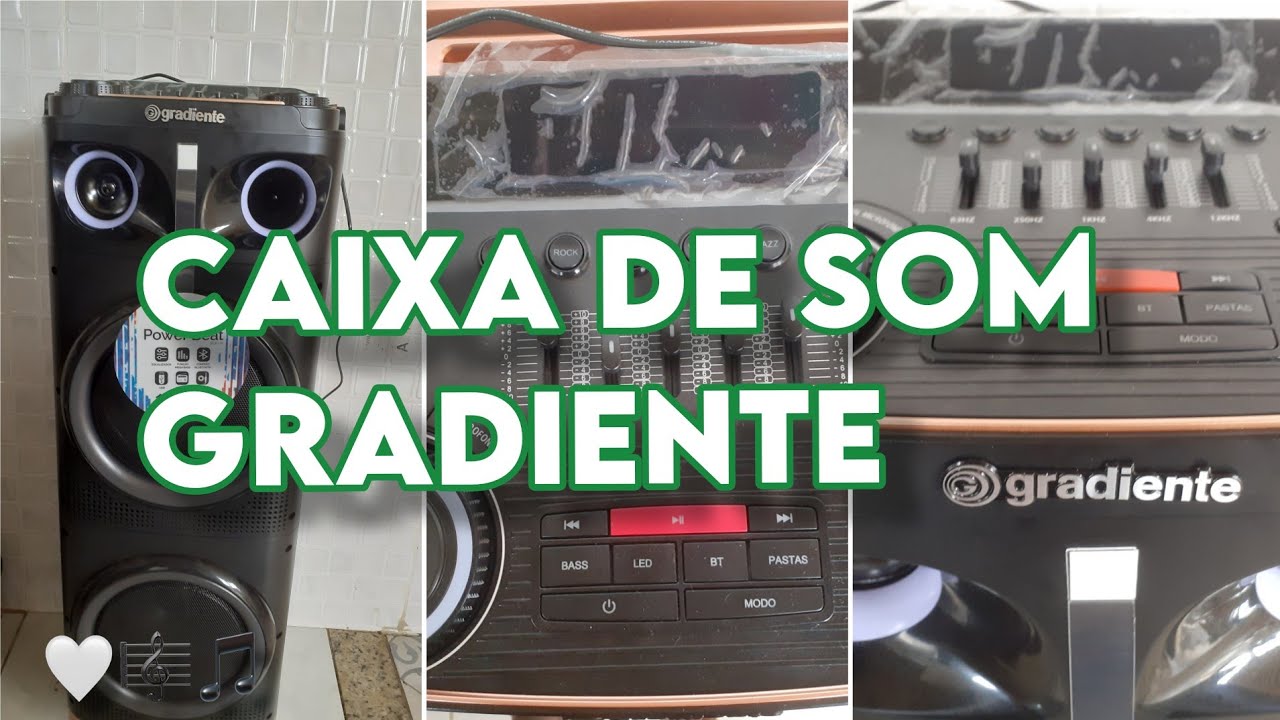 Chegou ! A caixa amplificada da gradiente 1000 w  vale   A pena comprar. Cristiane Lima#shorts