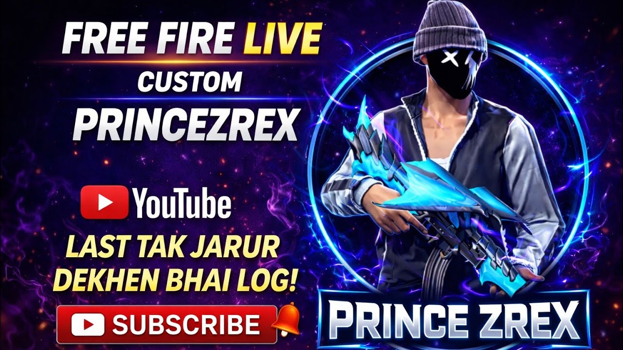 Prince+Z+ REX is Live FREE FIRE LIVE PRINCEZREX ☠️ COSTAM 😄 YOUTUBE VIDEO LAST DEKH 😔 #VIDEO #viral